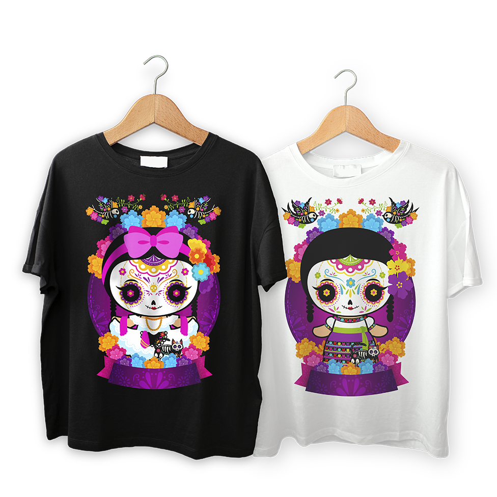 Prenda Muñecas Mexicanas Catrinas Halloween