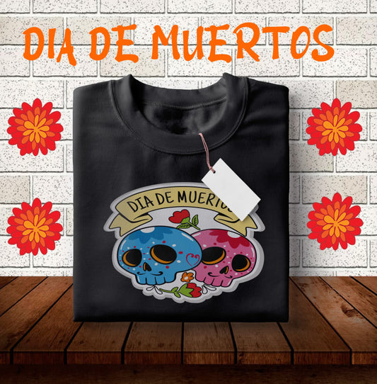 Playera Dia de Muertos Cute Halloween